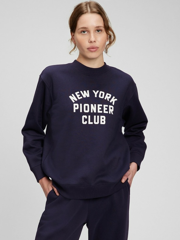 GAP New York Pioneer Club Sweatshirt Azul