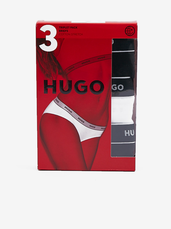 HUGO Briefs 3 Piece Negro
