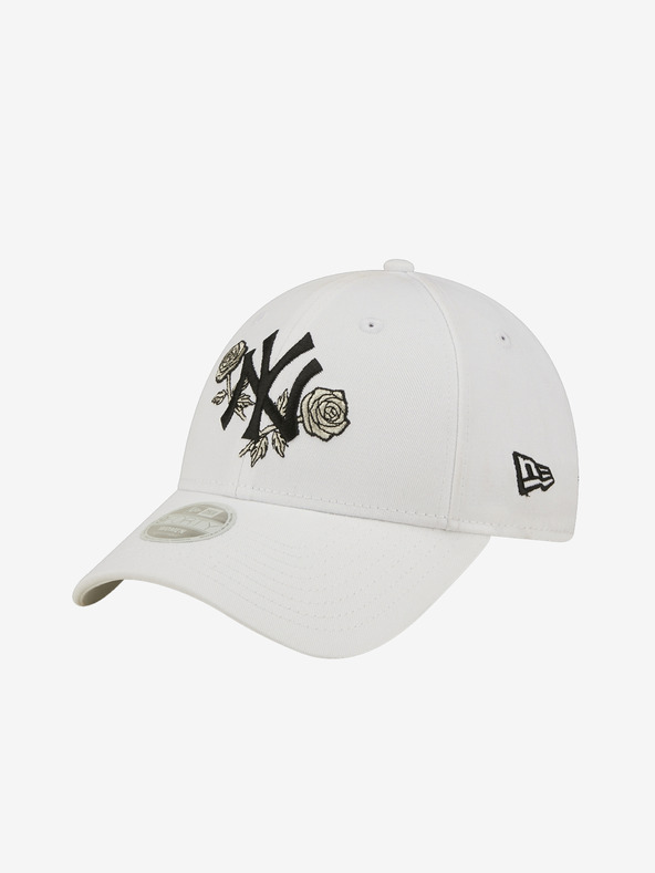 New Era New York Yankees Floral Metallic 9Forty Czapka z daszkiem Biały