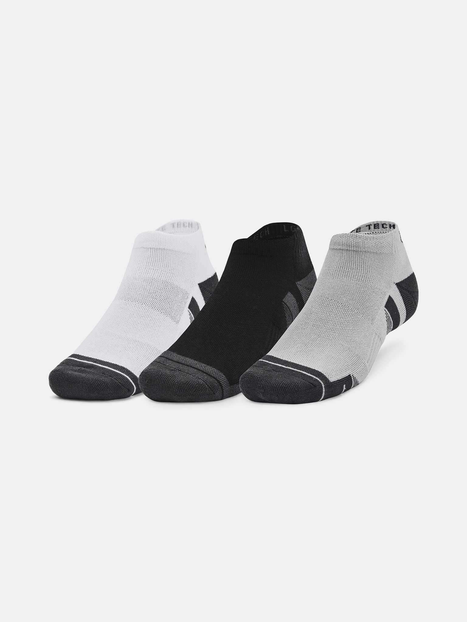 Under Armour Unisex Performance Cotton 3-Pack Quarter Socks (White