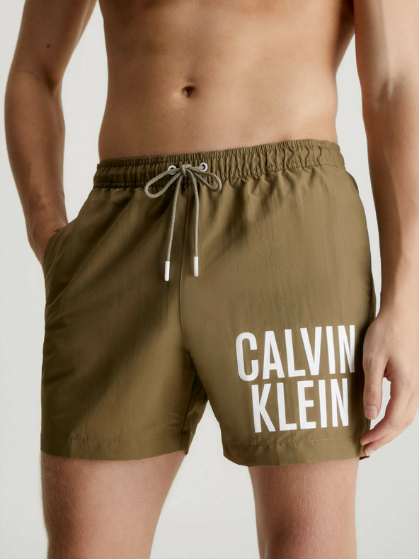 Calvin Klein Underwear	 Intense Power-Medium Drawstring Swimsuit Zelen