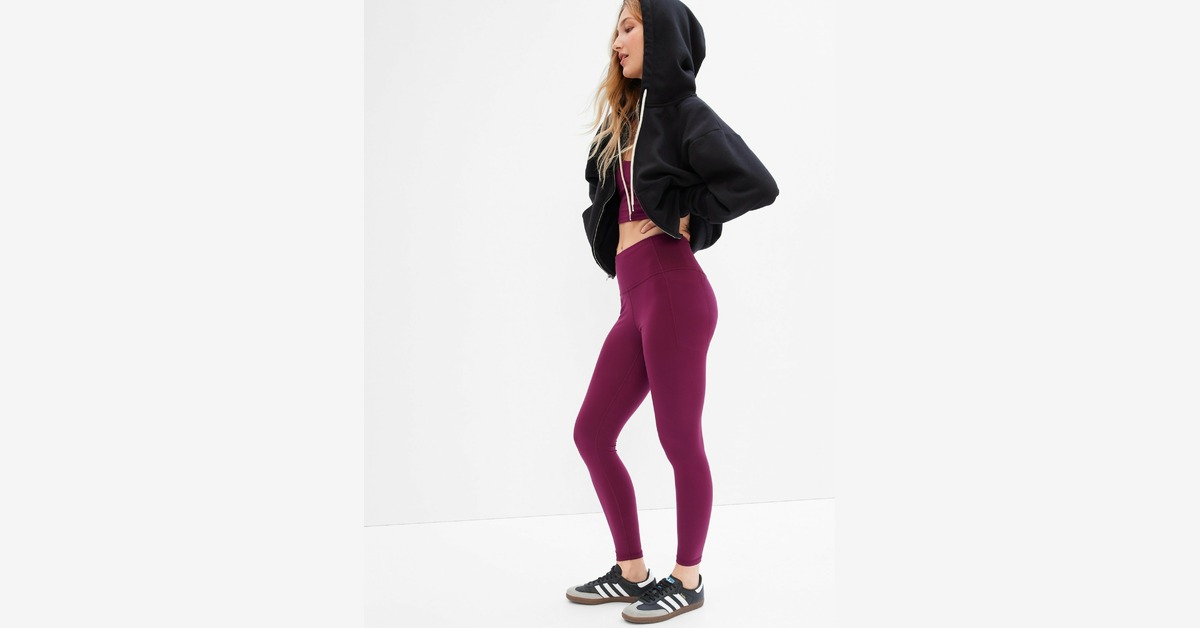 GAP Activewear Compression Pants leggings Rainbow polka gym Dot GapFit XXL  girls