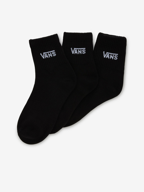 Levně Vans Classic Half Crew Ponožky 3 páry Černá