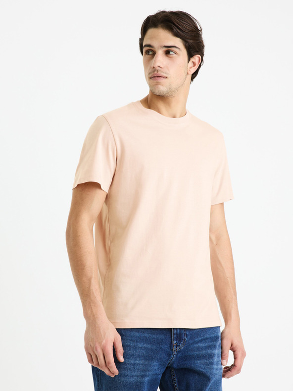 Дрехи > Тениски и потници > Тениски с къси ръкави Celio Tebase T-shirt Rozov