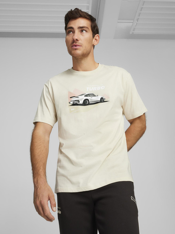 Дрехи > Тениски и потници > Тениски с къси ръкави Puma PL 911 Graphic T-shirt Byal