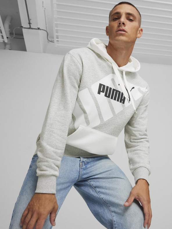 Дрехи > Мъжки Суитшърт > Суичъри с качулка Puma Power Power Graphic Hoodie Sweatshirt Siv