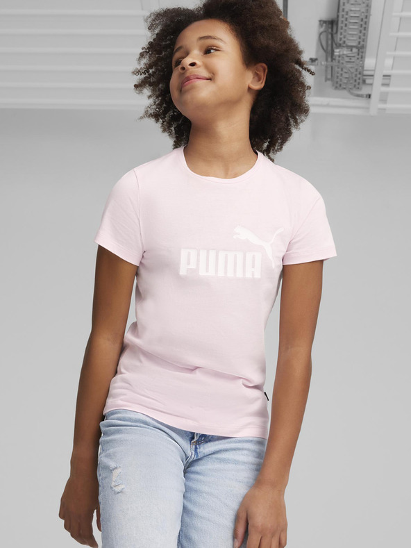 Дрехи > Тениски и потници > Тениски с къси ръкави Puma ESS Logo Тениска детски Rozov