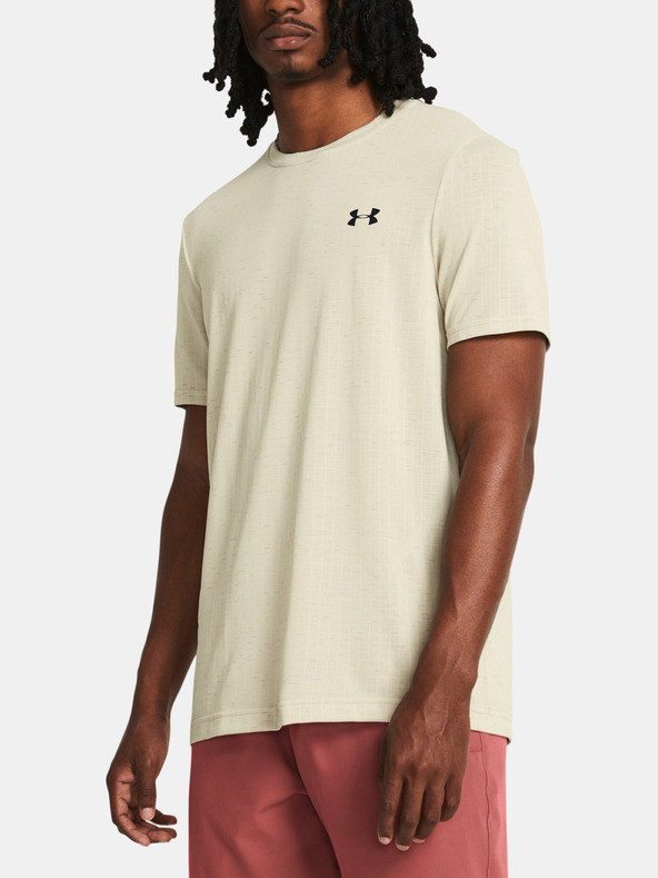 Дрехи > Тениски и потници > Тениски с къси ръкави Under Armour UA Seamless Grid SS T-shirt Byal