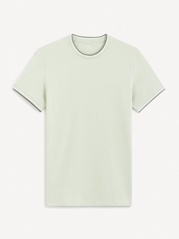 Дрехи > Тениски и потници > Тениски с къси ръкави Celio Geteraye T-shirt Zelen
