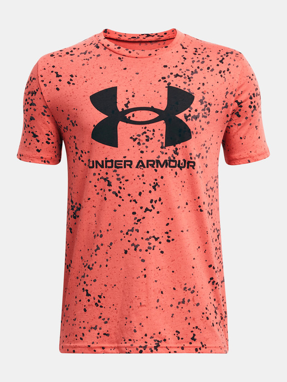 Дрехи > Тениски и потници за момчета > Тениски с къси ръкави Under Armour UA Sportstyle Logo Aop SS Тениска детски Rozov