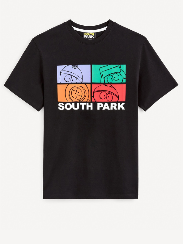 Дрехи > Тениски и потници > Тениски с къси ръкави Celio South Park T-shirt Cheren