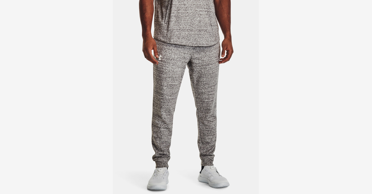 Under Armour Men's Grey UA Rival Terry Joggers XL at FORZIERI