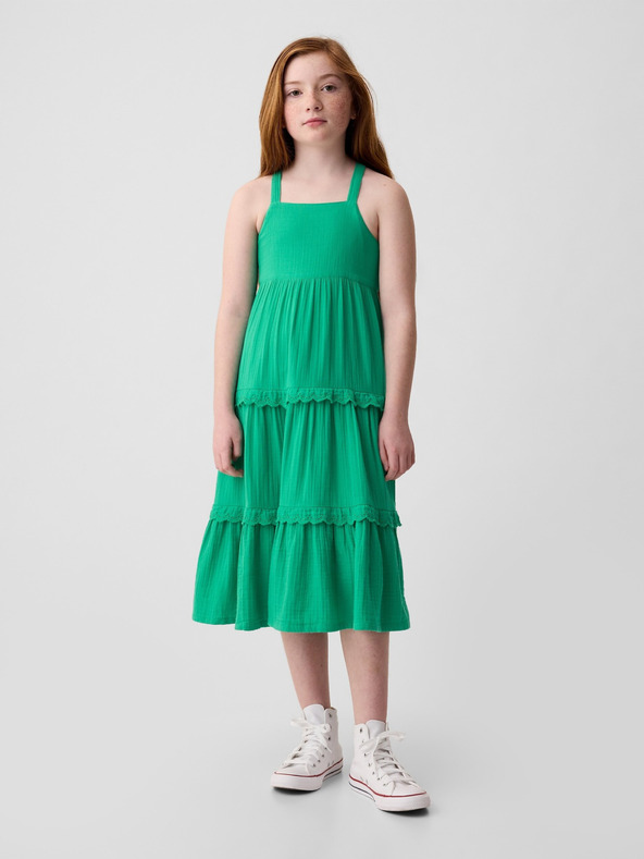 GAP Sukienka dziecięca Zielony