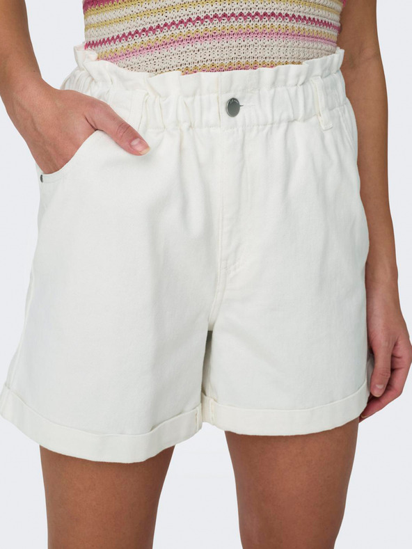 Jacqueline De Yong Zizzy Shorts Blanco