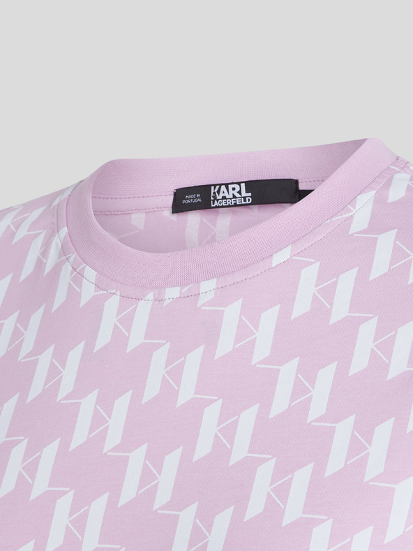 Karl Lagerfeld Monogram T-shirt Rosa