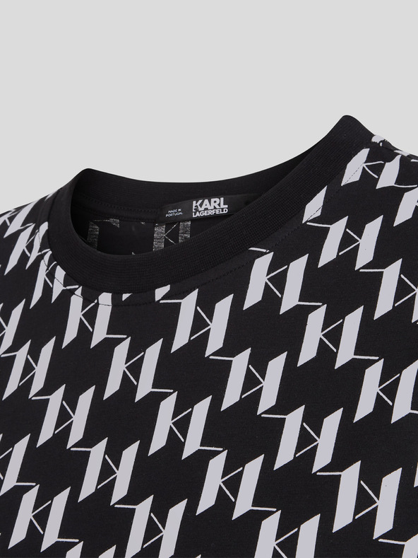 Karl Lagerfeld Monogram T-shirt Negro