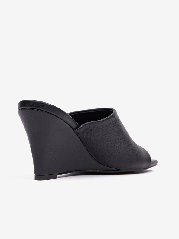 Karl Lagerfeld Rialto Open Toe Mule Slippers Negro