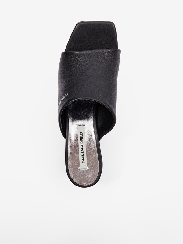 Karl Lagerfeld Rialto Open Toe Mule Slippers Negro