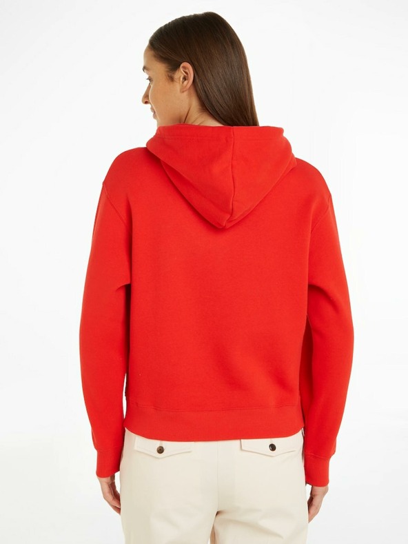 Tommy Hilfiger Crest Hoodie Sweatshirt Rojo