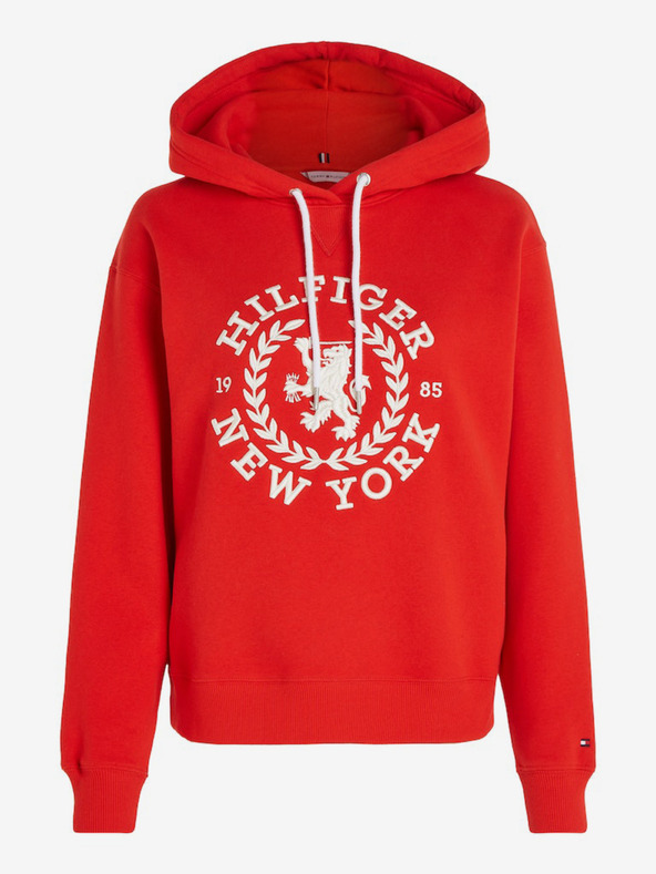 Tommy Hilfiger Crest Hoodie Sweatshirt Rojo