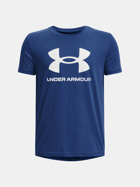 Levně Under Armour UA B Sportstyle Logo SS Triko dětské Modrá