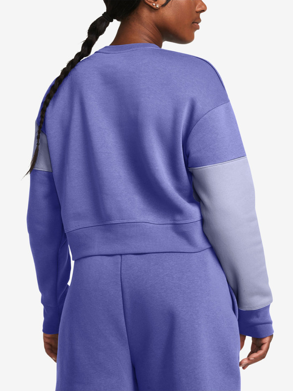 Under Armour Essential Fleece Crop Crew Sweatshirt Violeta