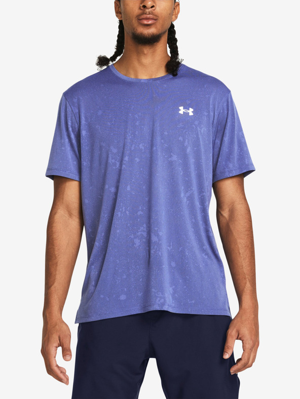 Under Armour UA Launch Splatter SS T-shirt Violeta