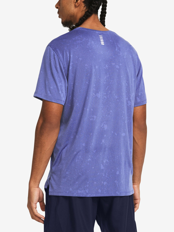 Under Armour UA Launch Splatter SS T-shirt Violeta