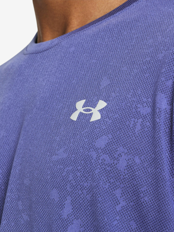 Under Armour UA Launch Splatter SS T-shirt Violeta