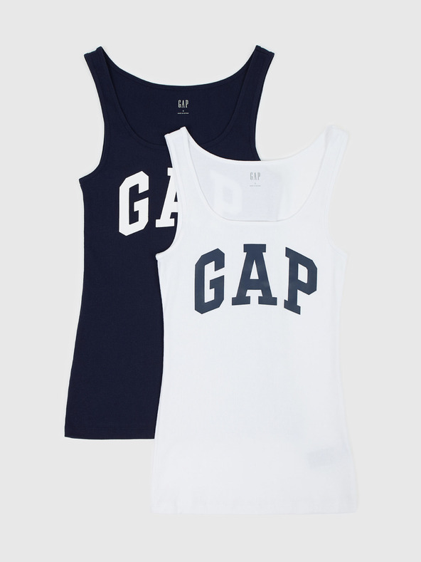 GAP Logo Tank Top 2 Pcs Negro