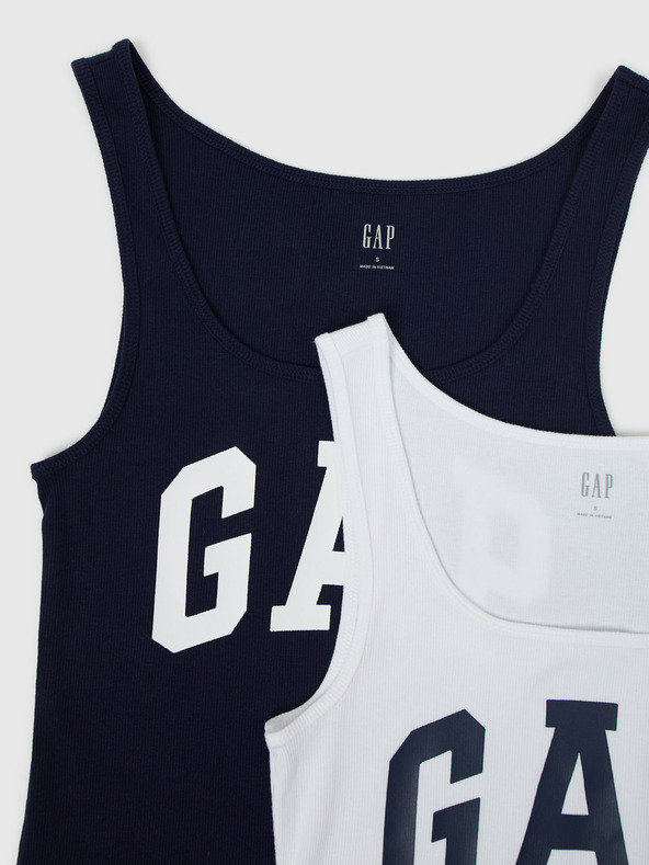 GAP Logo Tank Top 2 Pcs Negro