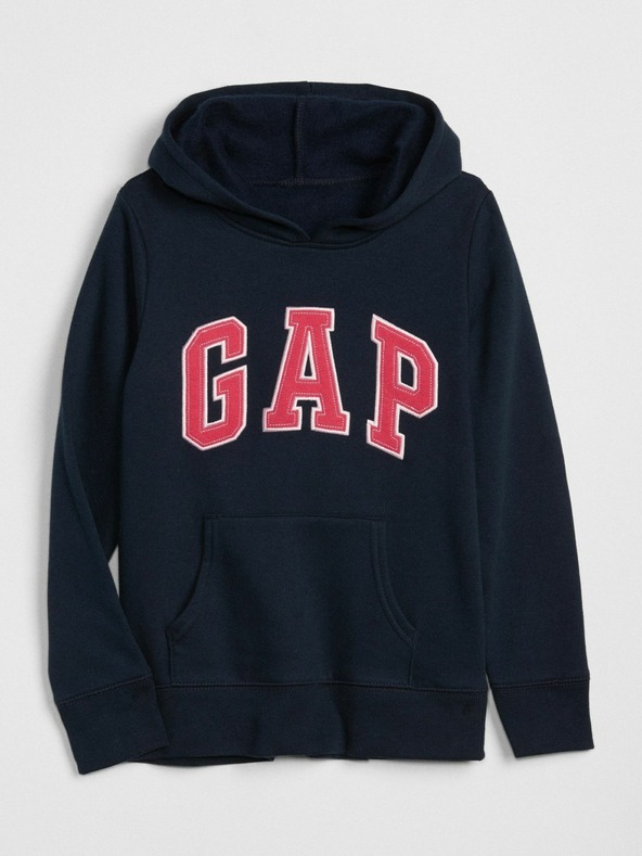 Levně GAP Logo hoodie sweatshirt Mikina Černá