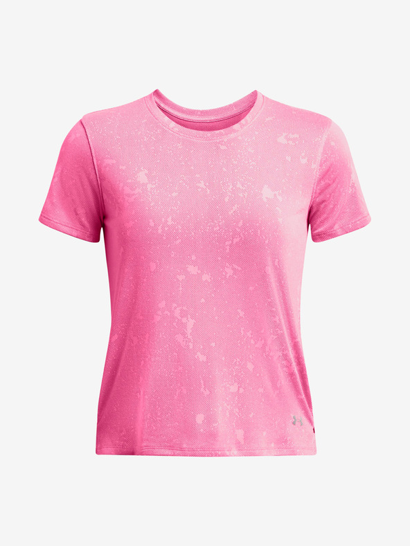 Under Armour UA Launch Splatter SS T-shirt Rosa