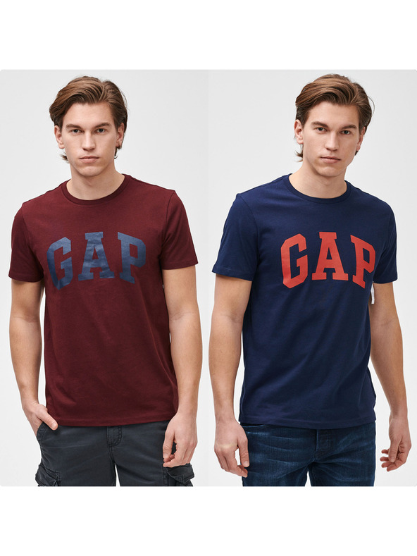 GAP Logo Koszulka 2 szt. Niebieski