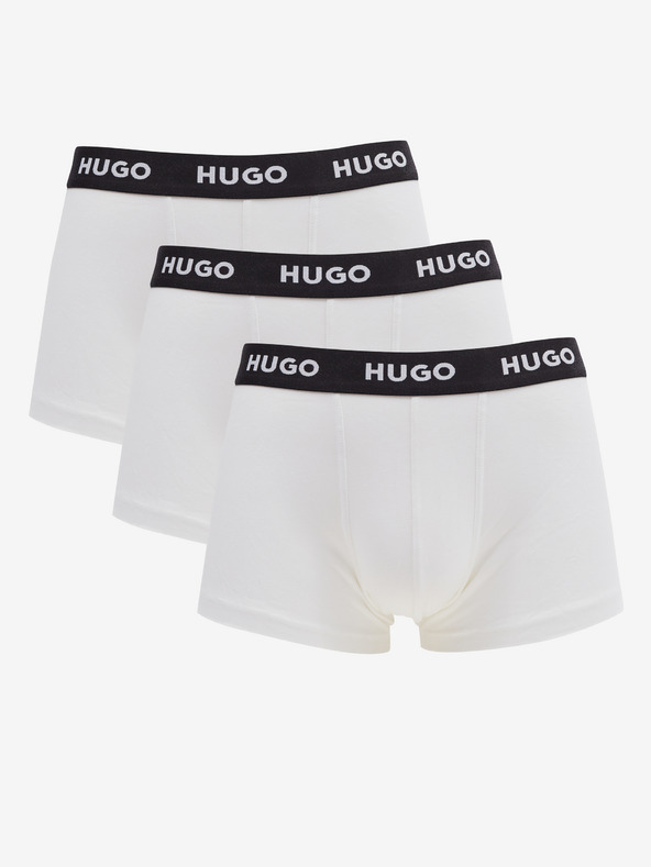 HUGO Trunk Triplet Pack 3-pack Bokserice bijela