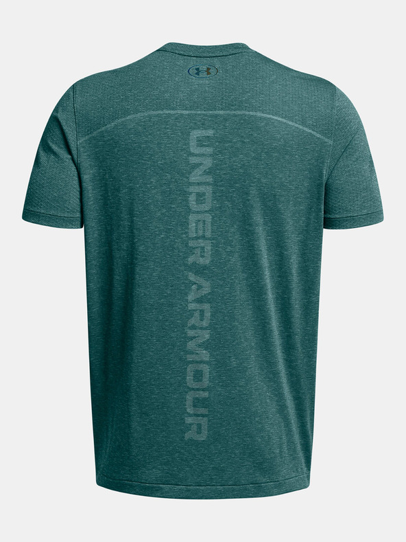 Under Armour UA Rush Seamless Wordmark SS T-shirt Azul