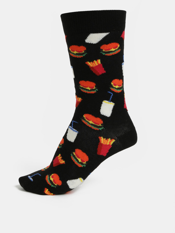 Levně Happy Socks Hamburger Ponožky Černá