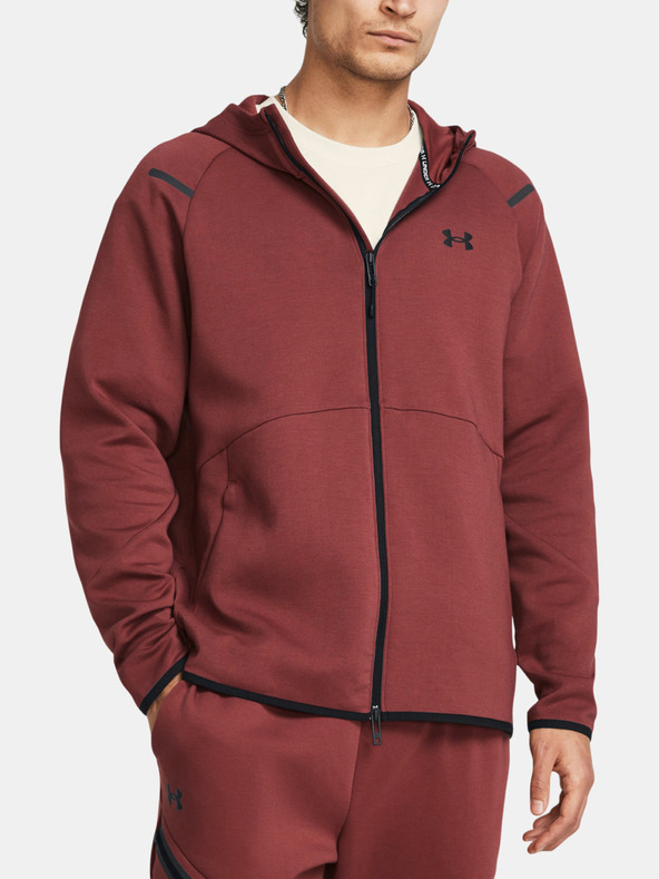 Under Armour UA Unstoppable Flc FZ Sweatshirt Rojo