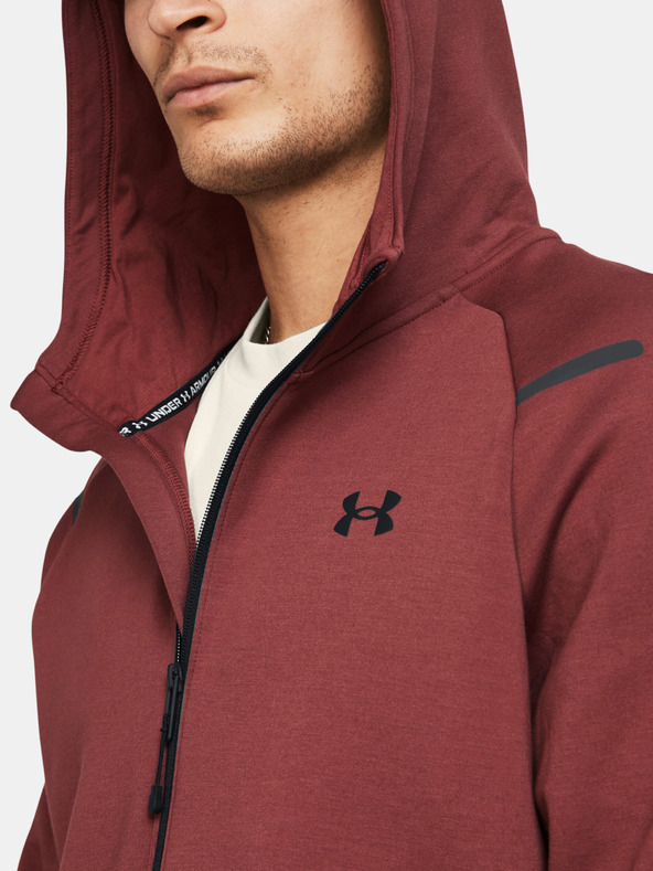 Under Armour UA Unstoppable Flc FZ Sweatshirt Rojo