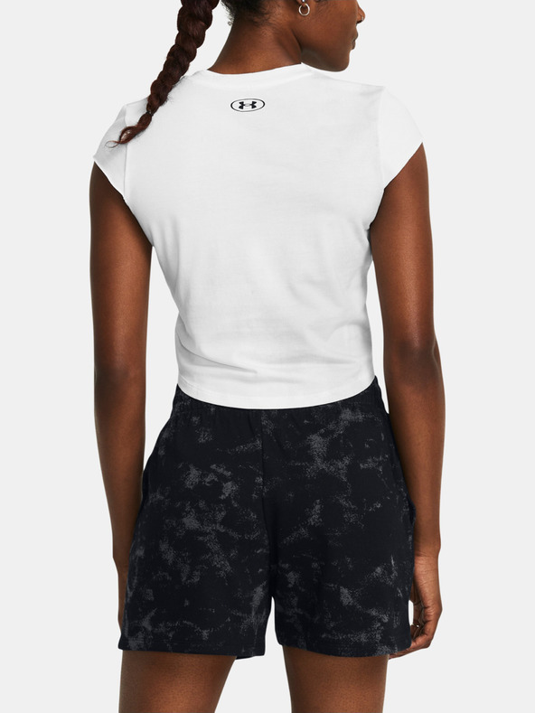 Under Armour Project Rock Underground Cap Sleeve T-shirt Blanco