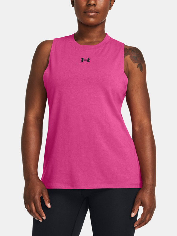 Under Armour Campus Muscle Top Rosa