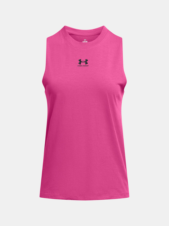 Under Armour Campus Muscle Top Rosa