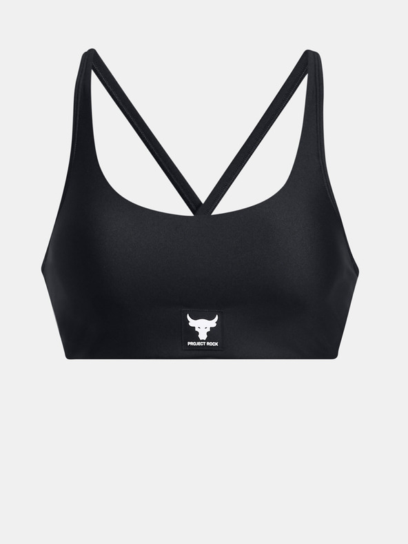 Under Armour Project Rock All Train Crsbck Sport Bra Negro