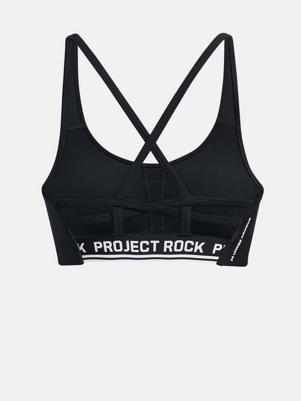 Under Armour Project Rock All Train Crsbck Sport Bra Negro