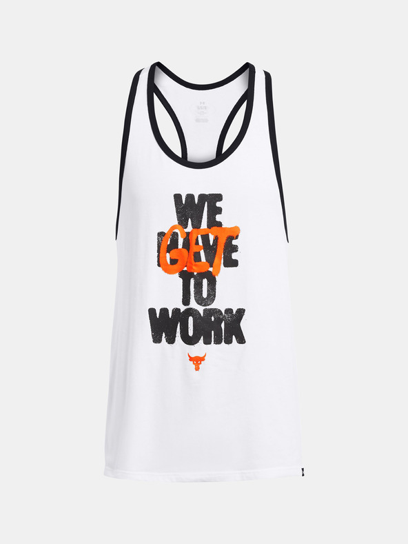 Under Armour UA Project Rock Get To Work Top Blanco