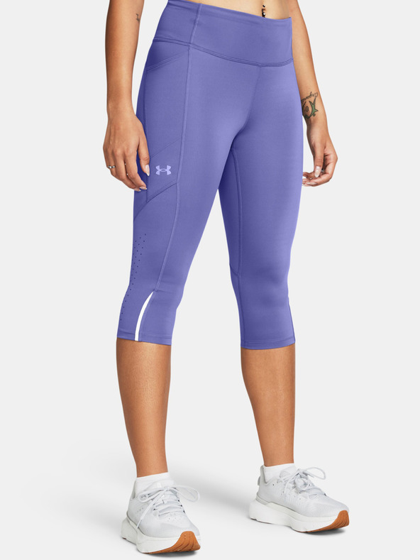 Under Armour UA Fly Fast Capris Leggings Violeta