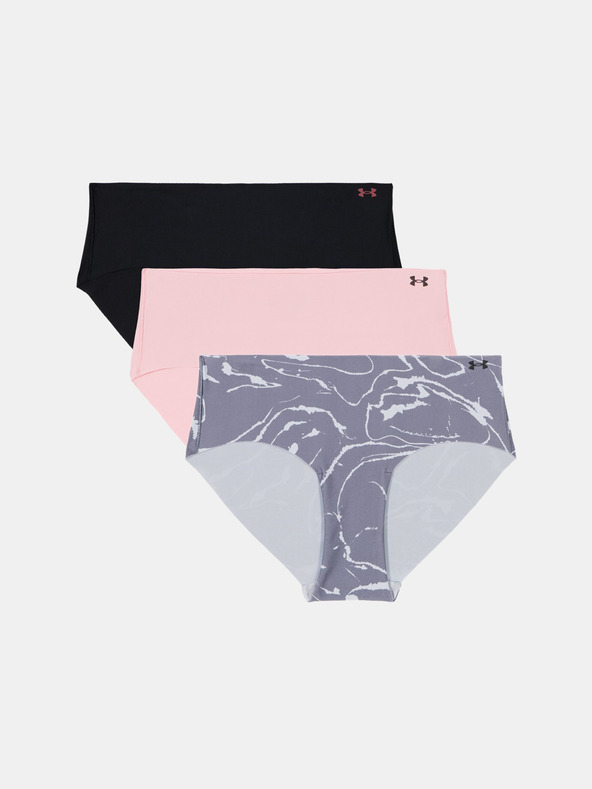 Under Armour UA Pure Stretch NS Nov Hipster Briefs 3 Piece Gris