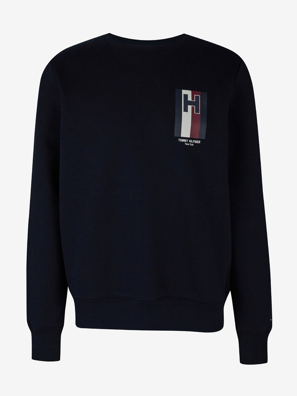 Tommy Hilfiger Emblem Crewneck Sweatshirt Azul