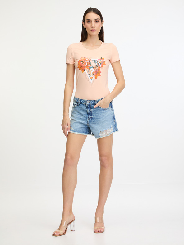 Guess Tropical Triangle T-shirt Naranja