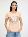 Guess Triangle Flowers Triko